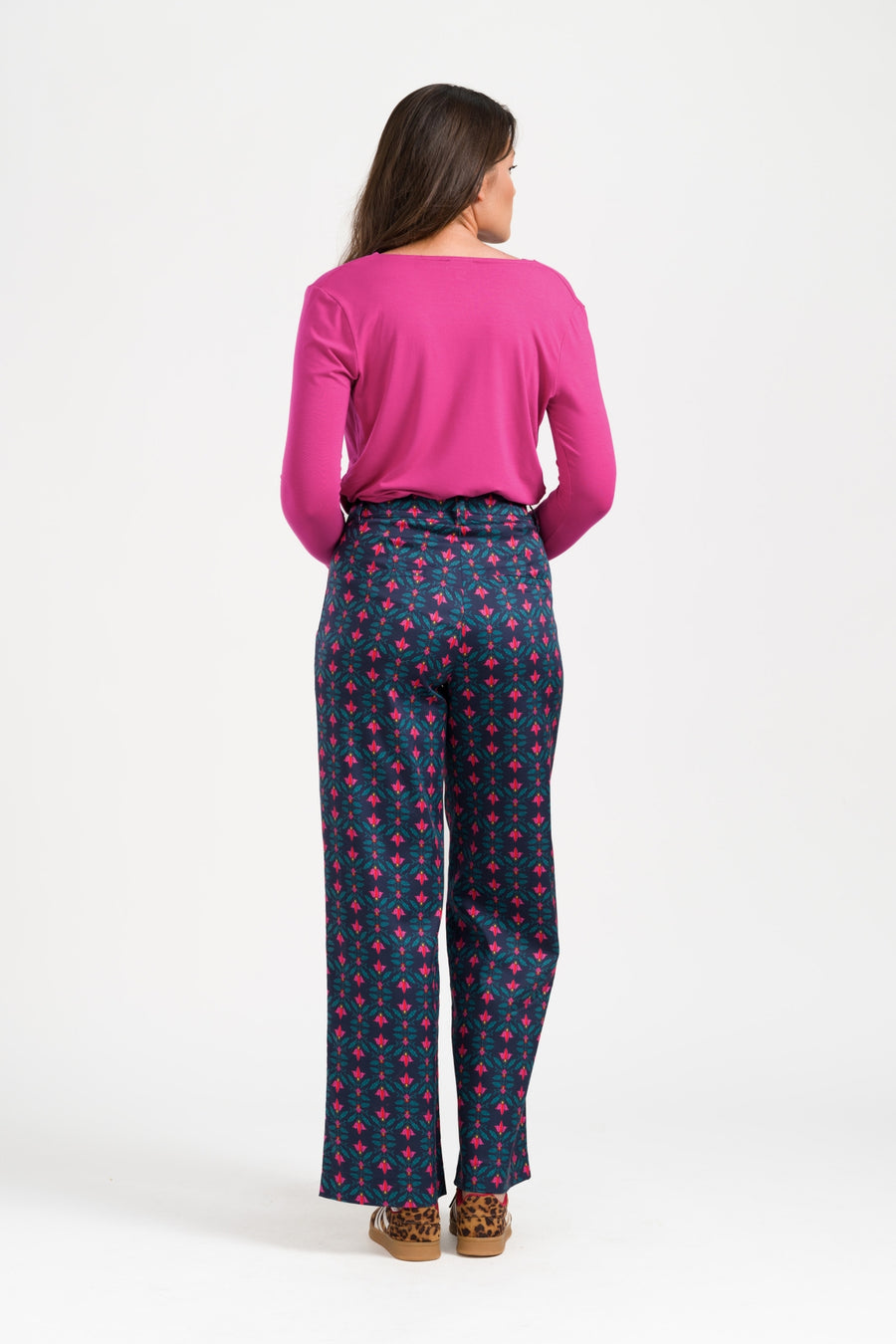 Galaxy Trousers Eclipse | Navy Peony