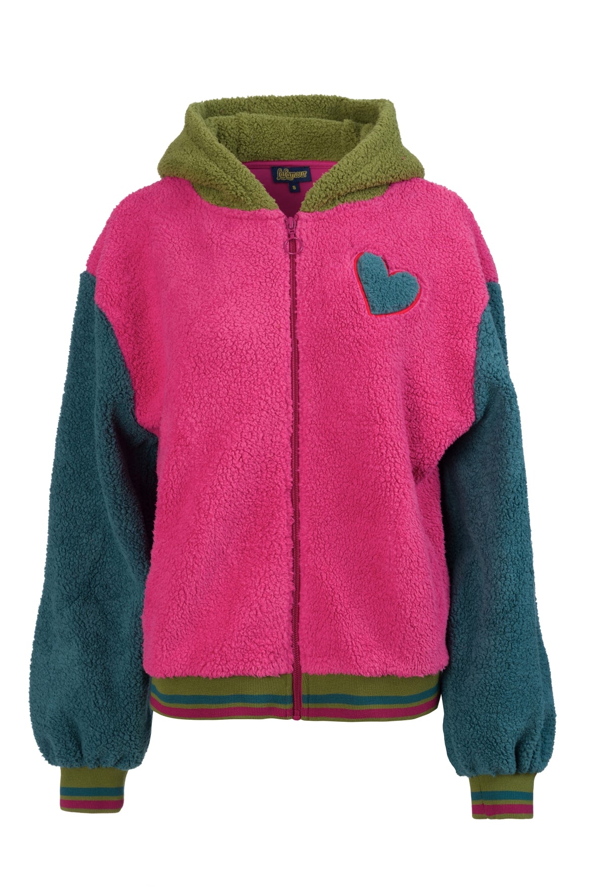 Zyra Jacket Plush | Colorblock