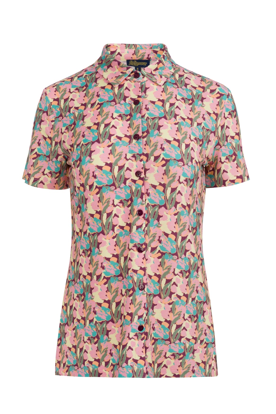 Sill Blouse SS Calypso | Amaranth