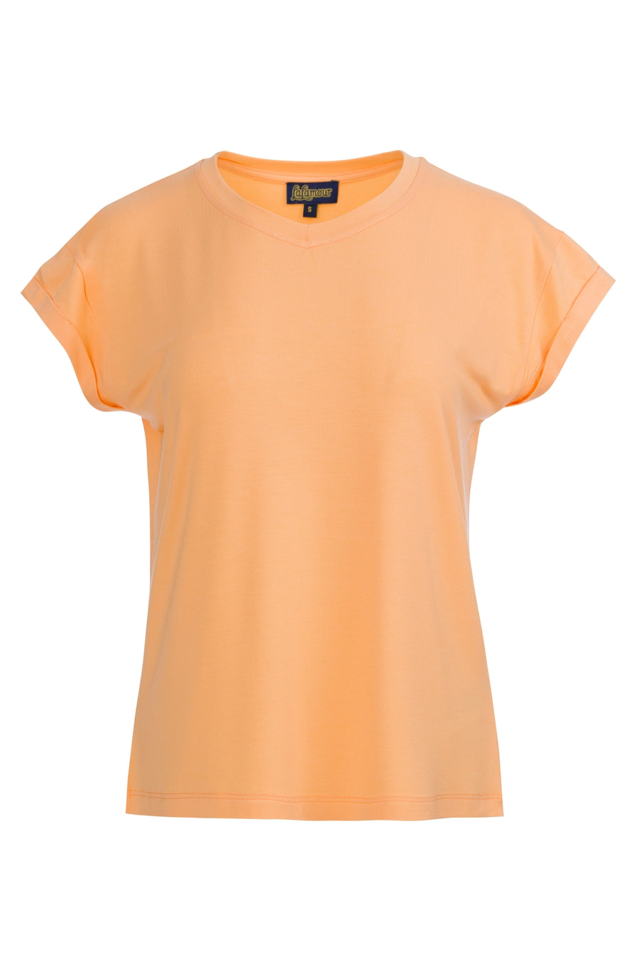 Vera Top SS Jersey Plain | Peach Cobbler