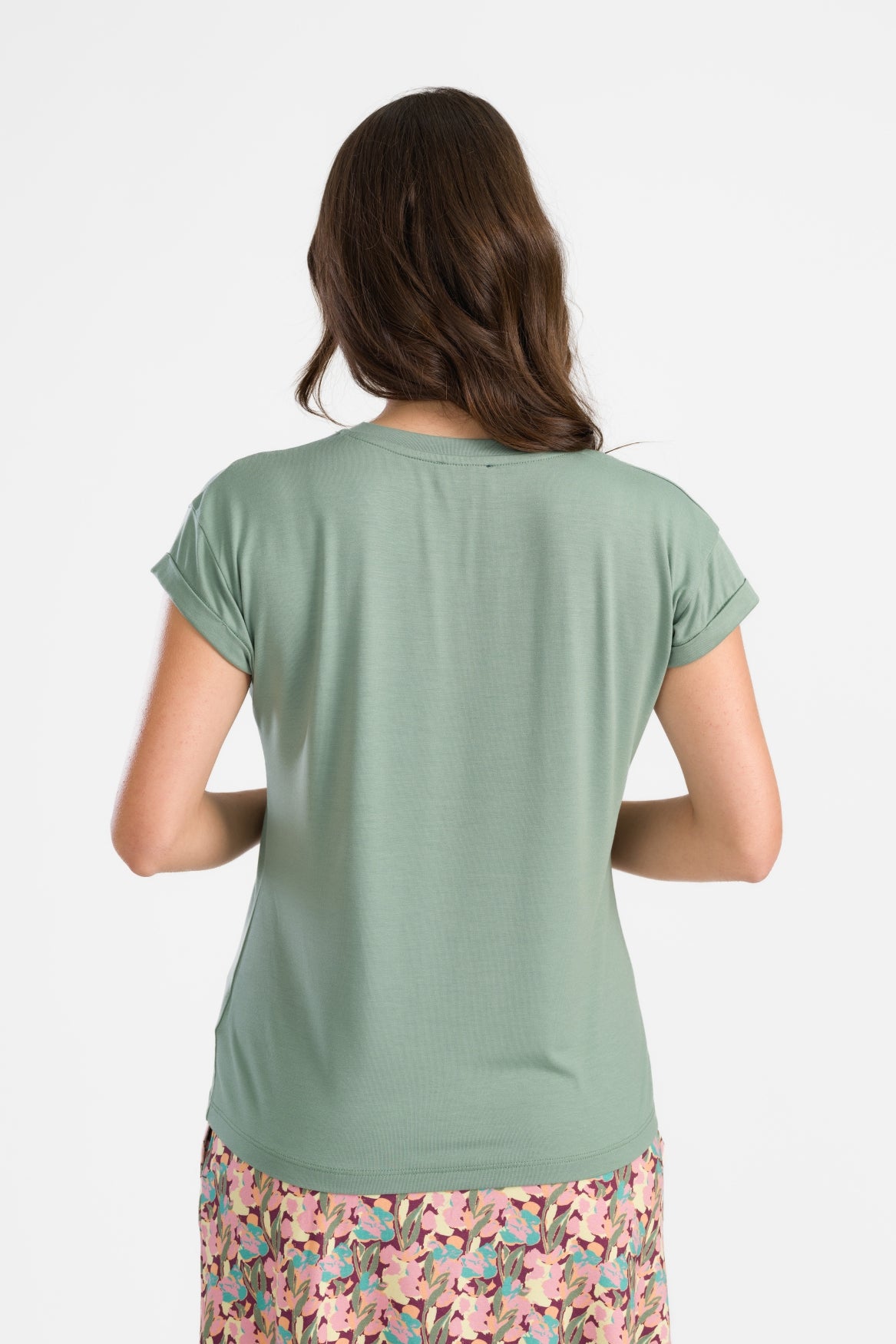 Vera Top SS Jersey Plain | Shale Green