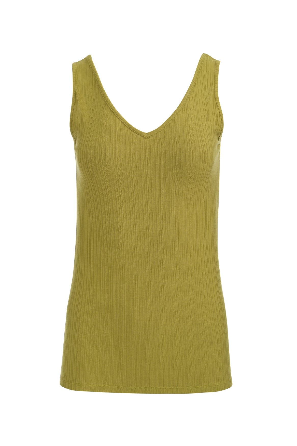 Stella Tank Top Jersey Rib | Golden Cypress