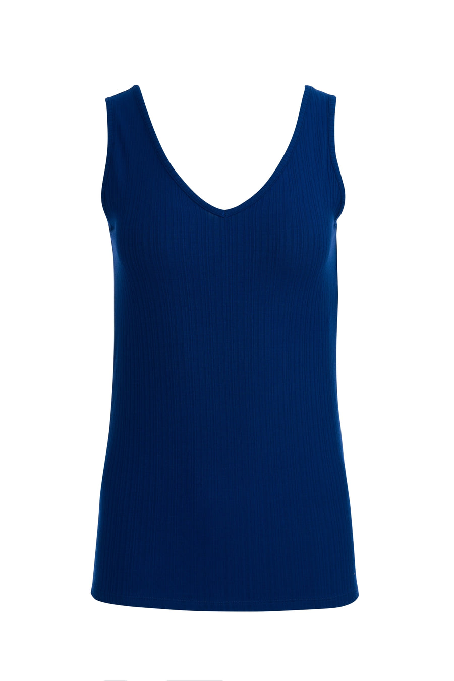 Stella Tank Top Jersey Rib | Navy Peony