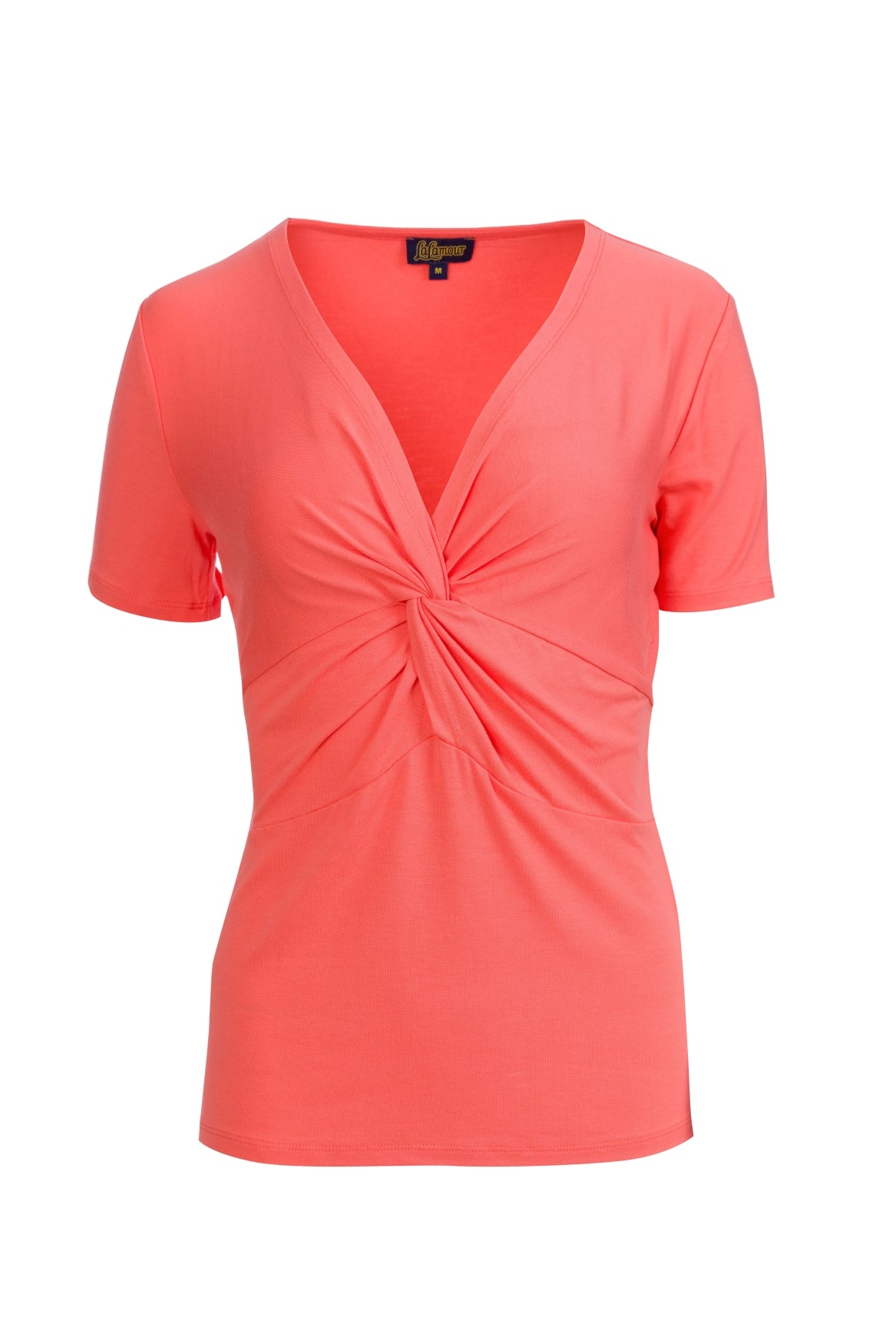 Angela top short sleeve | Plain Coral
