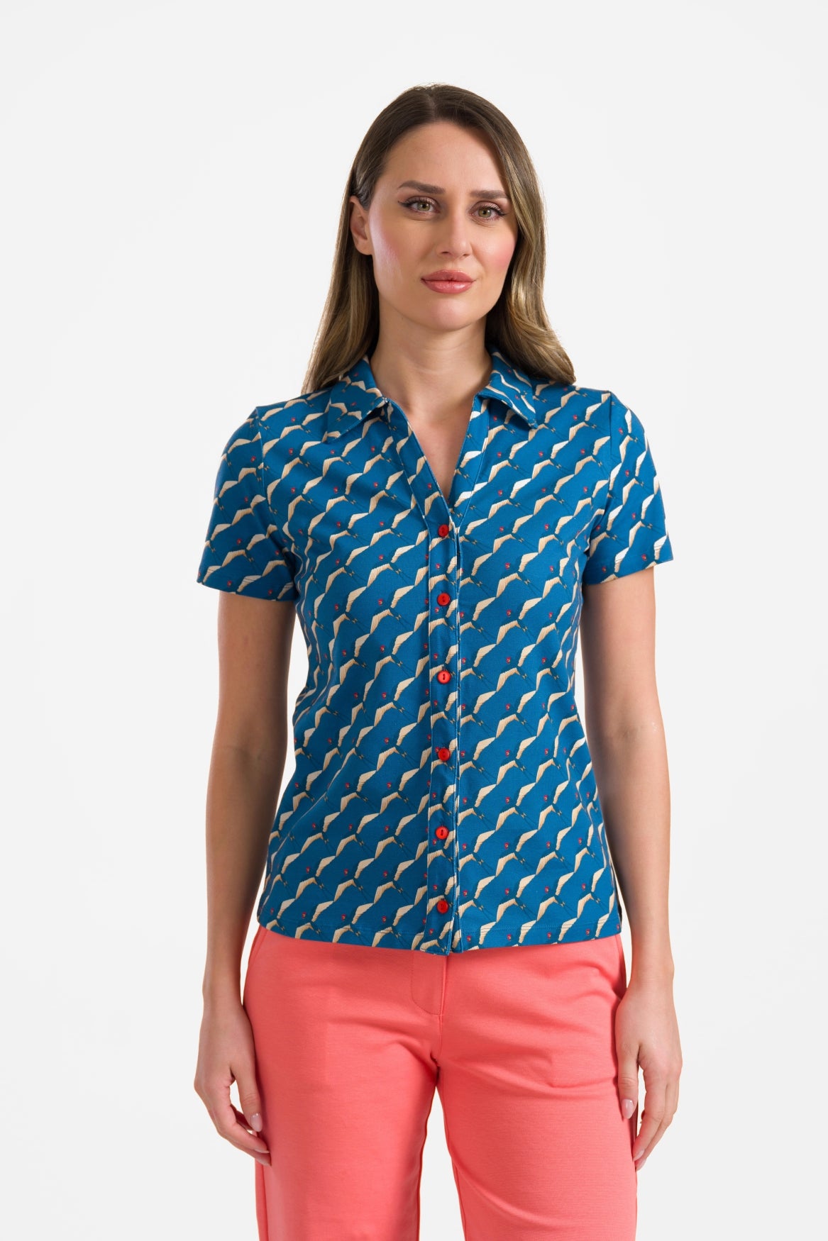 Lena blouse short sleeve | Swallow Migration