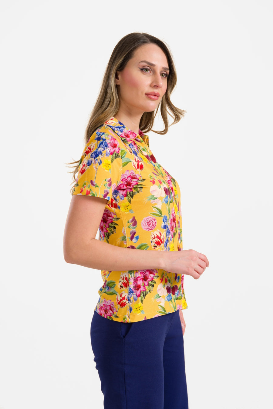 Lena blouse short sleeve | Summer Bouquet