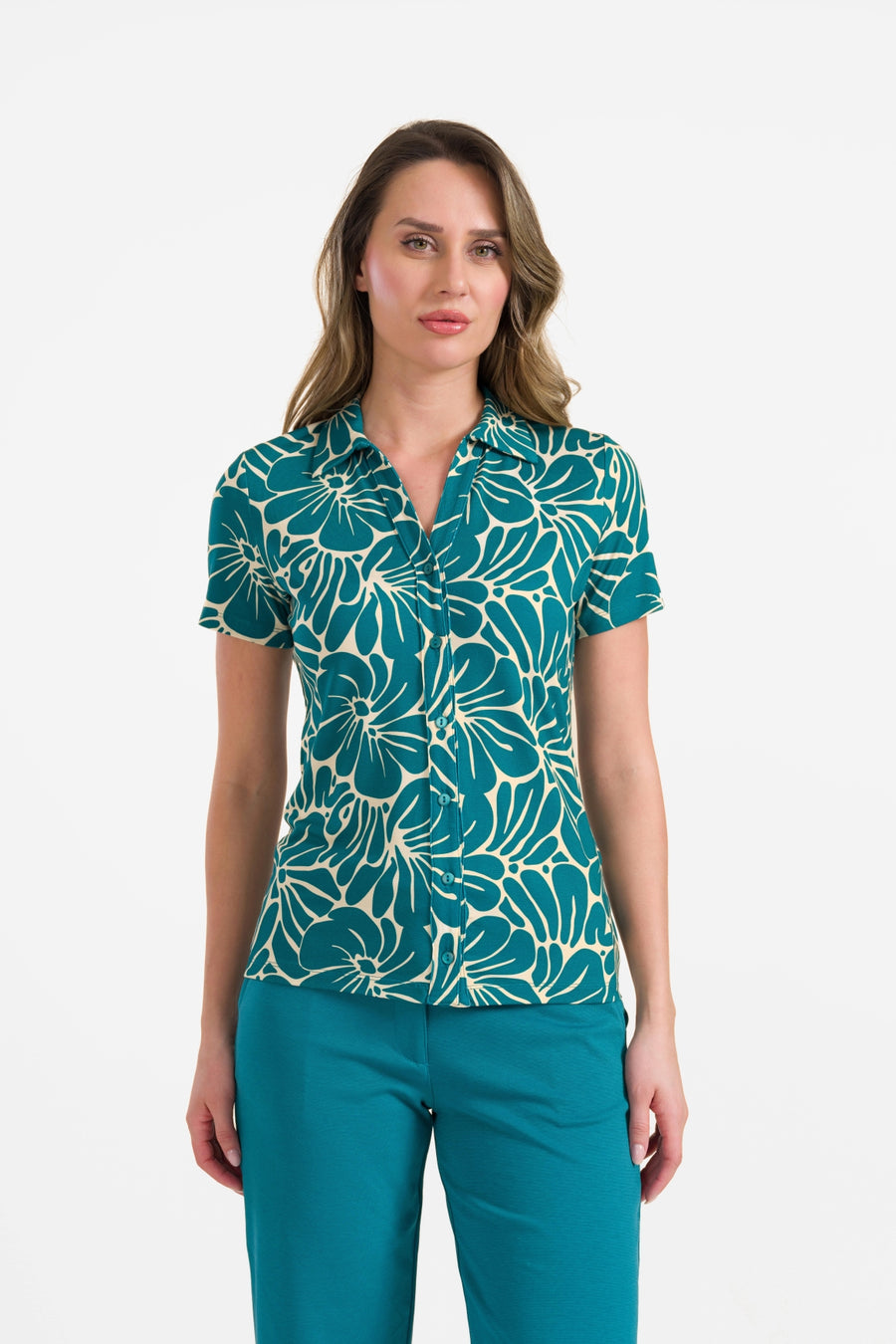 Lena blouse short sleeve | Flower Lake