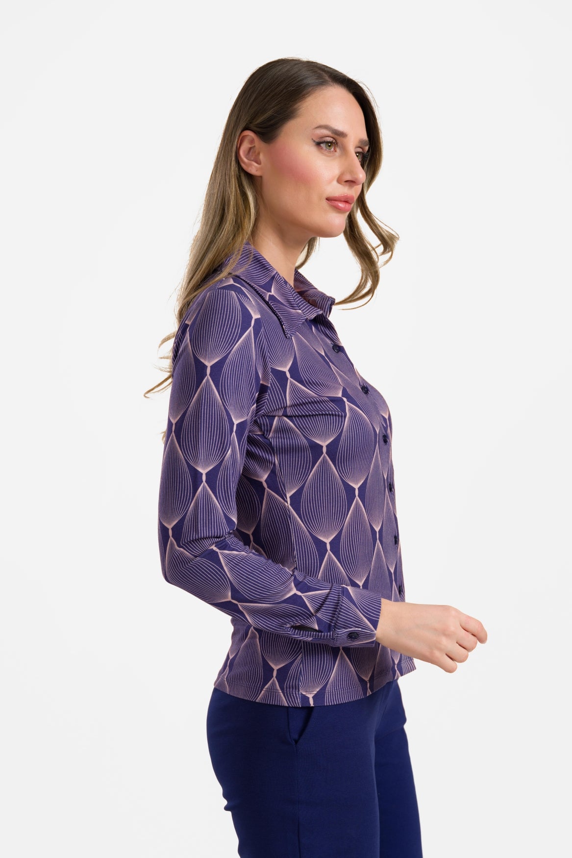 Sara blouse long sleeve | Big Graphic Oval