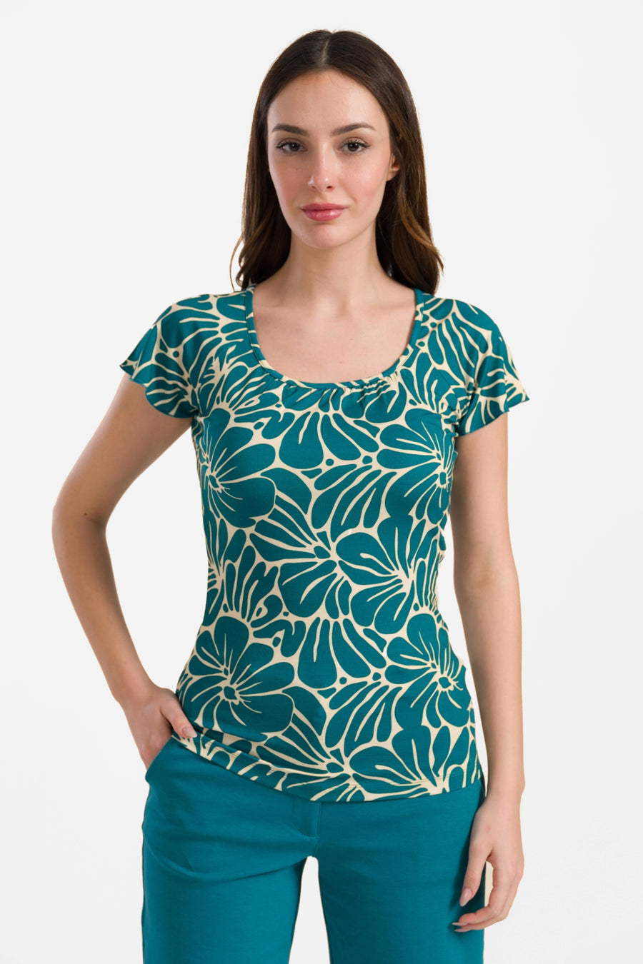 Butterfly top short sleeve | Flower Lake