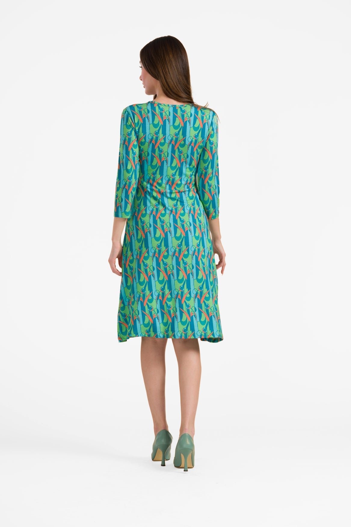 Chrissy cross dress 3/4 sleeve | Tulip Waltz
