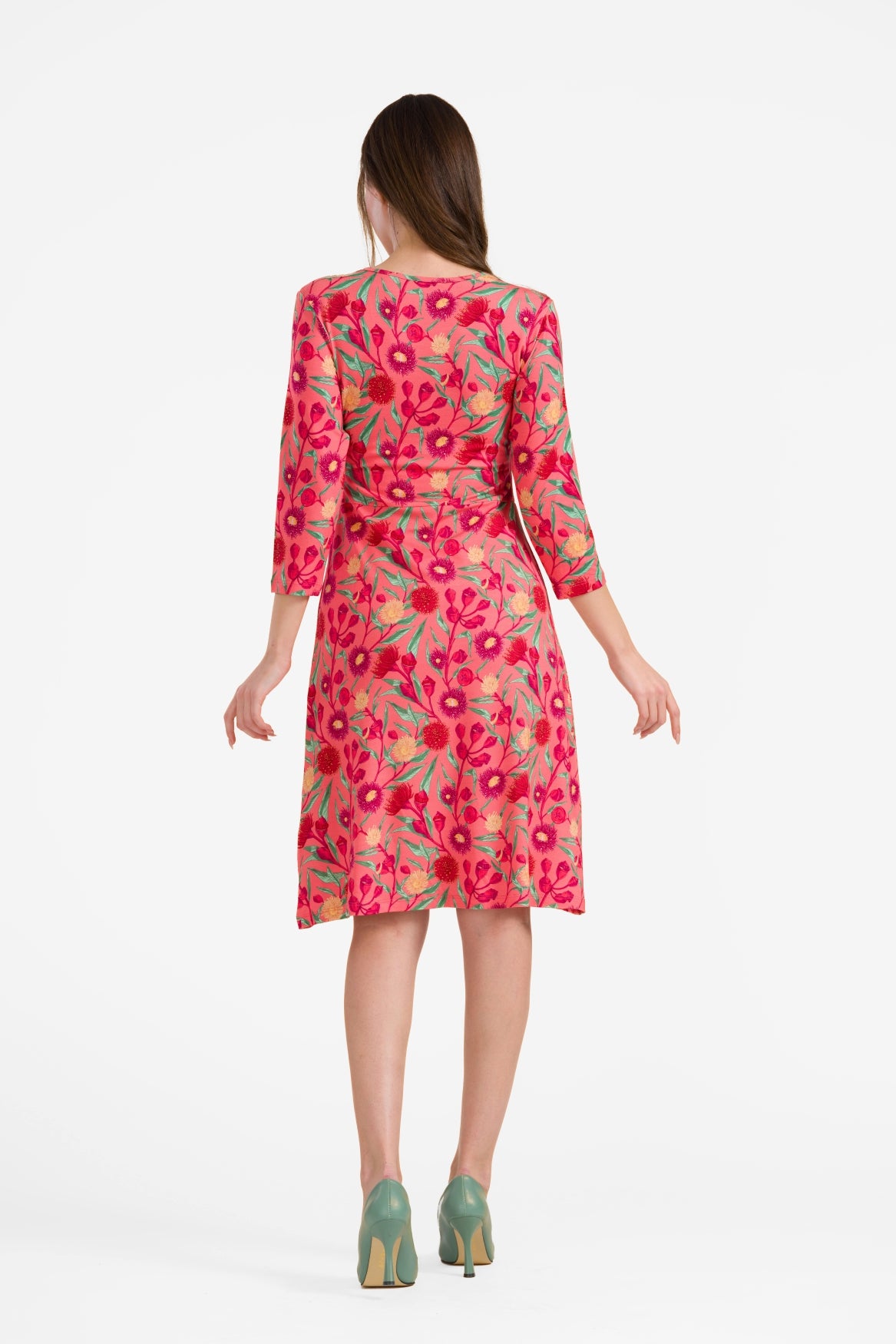 Chrissy cross dress 3/4 sleeve | Wild Bouquet