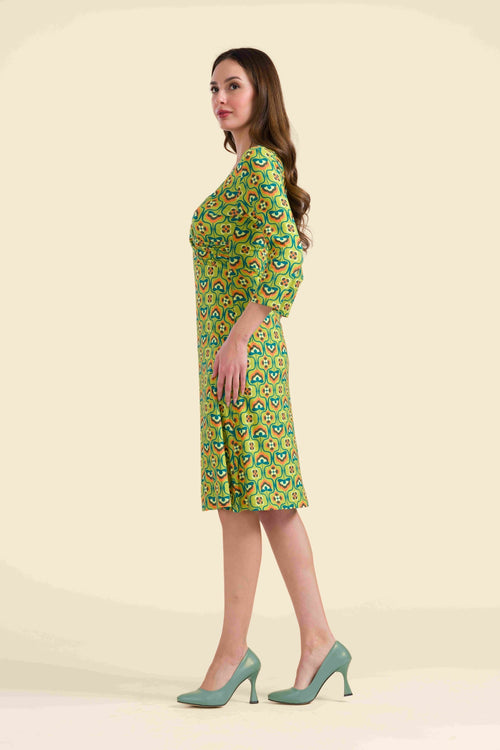 Chrissy cross dress 3/4 sleeve | Groovy Lotus