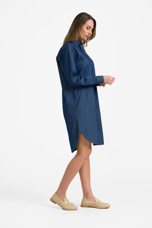 Jane shirt dress | Blue