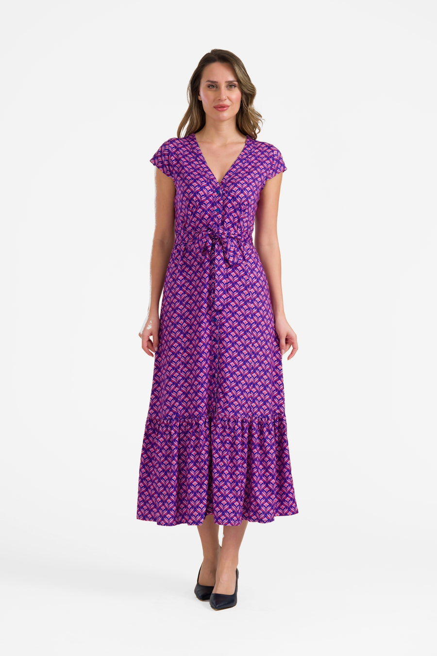 Maud maxi dress short sleeve | Small Barock