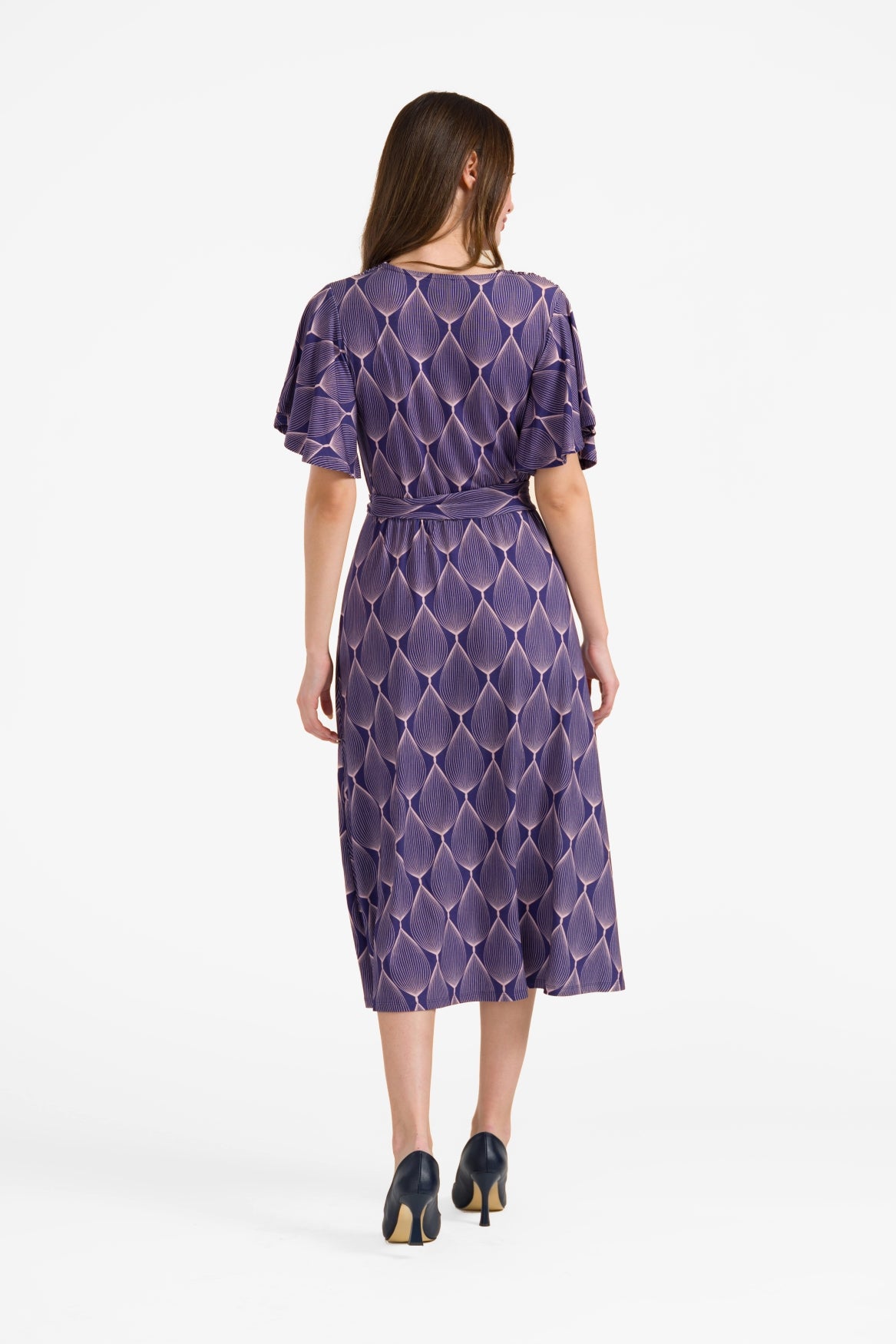 Trix butterfly sleeve dress | Big Graphic Oval