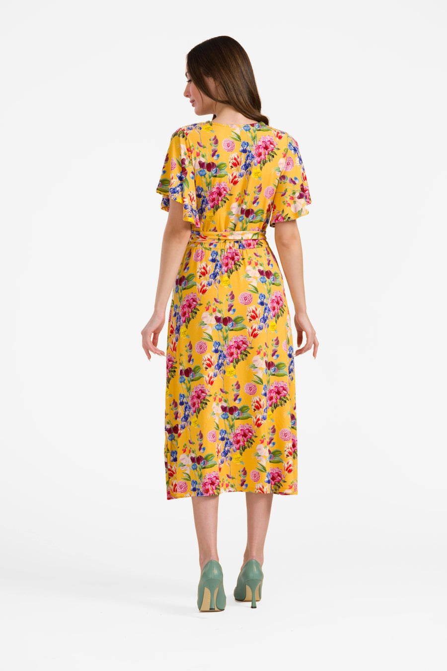 Trix butterfly sleeve dress | Summer Bouquet