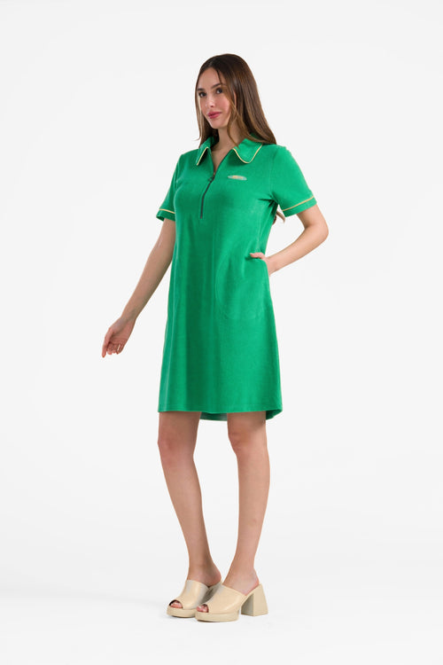Zilver dress short sleeve | Green