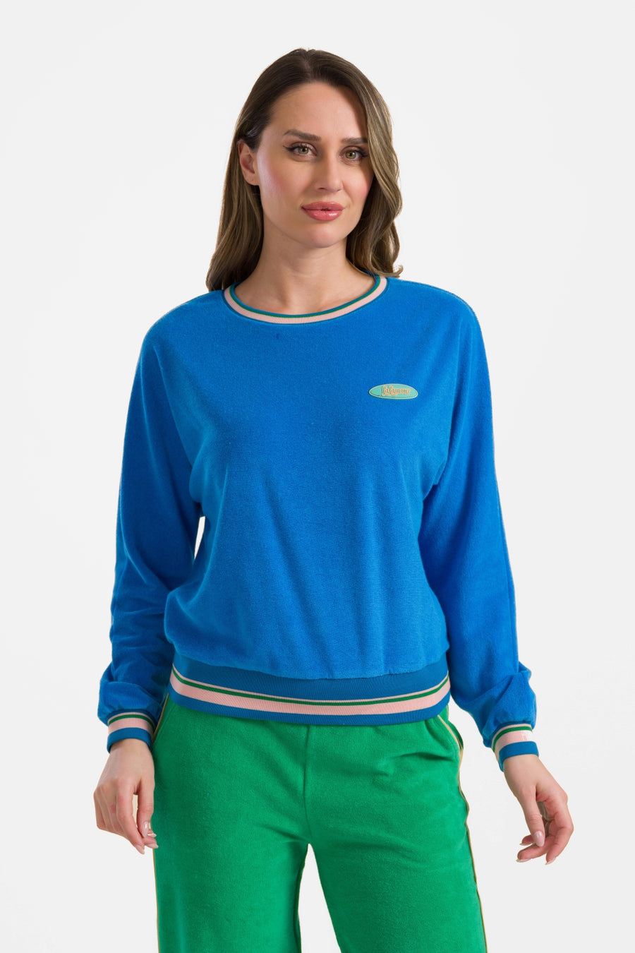 Eileen top long sleeve | Blue
