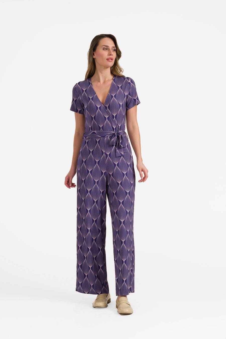 Diana Jumpsuit short sleeve | Big Graphic Oval