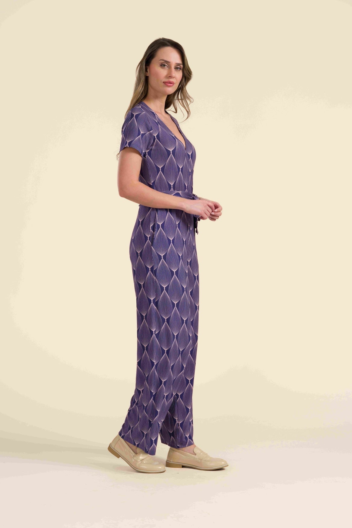 Diana Jumpsuit short sleeve | Big Graphic Oval