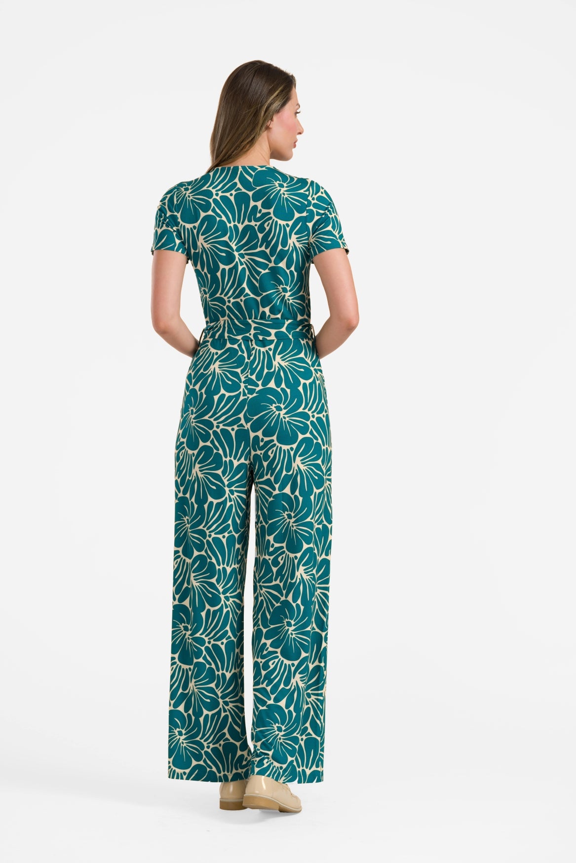 Diana Jumpsuit short sleeve | Flower Lake