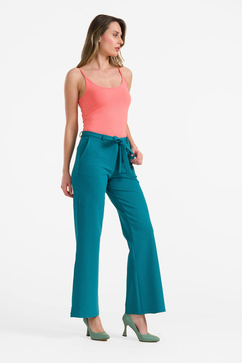 Sue trousers | Interlock Petrol blue