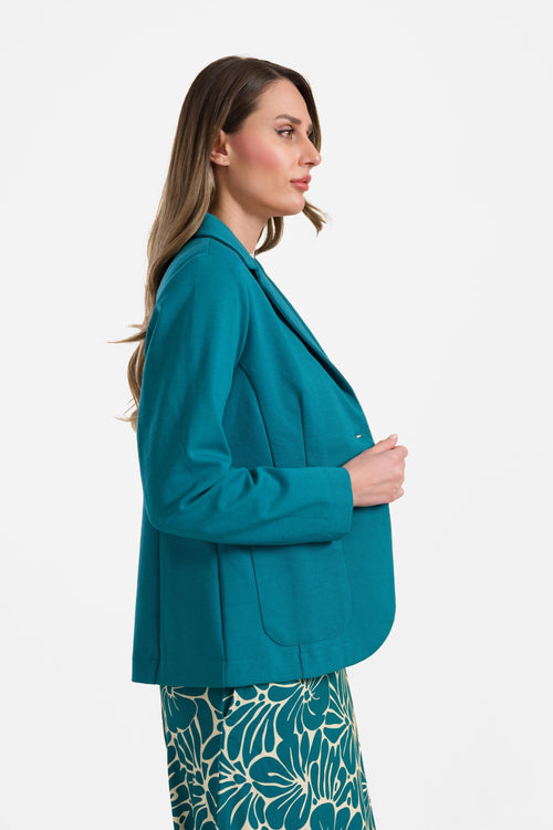 Nova blazer | Interlock Petrol blue