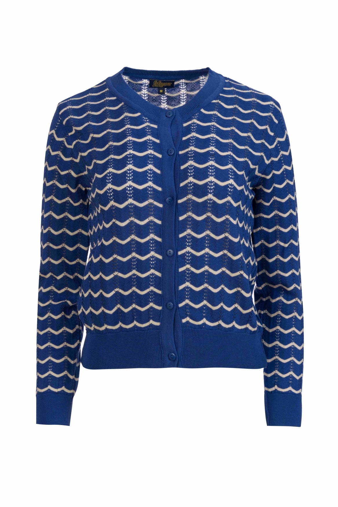 Knitted cardigan long sleeve | Blue