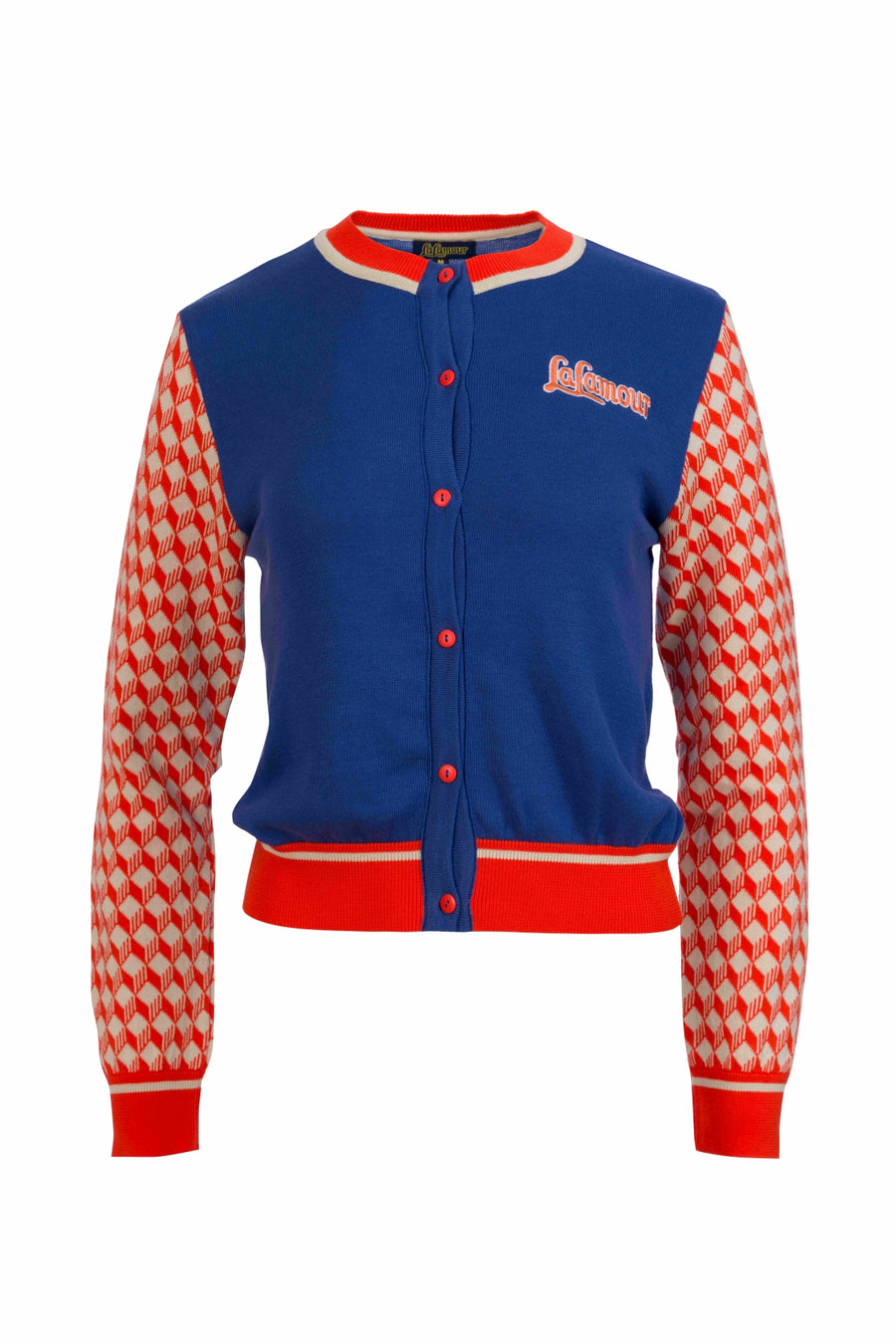 Knitted cardigan long sleeve | Dazzling Blue