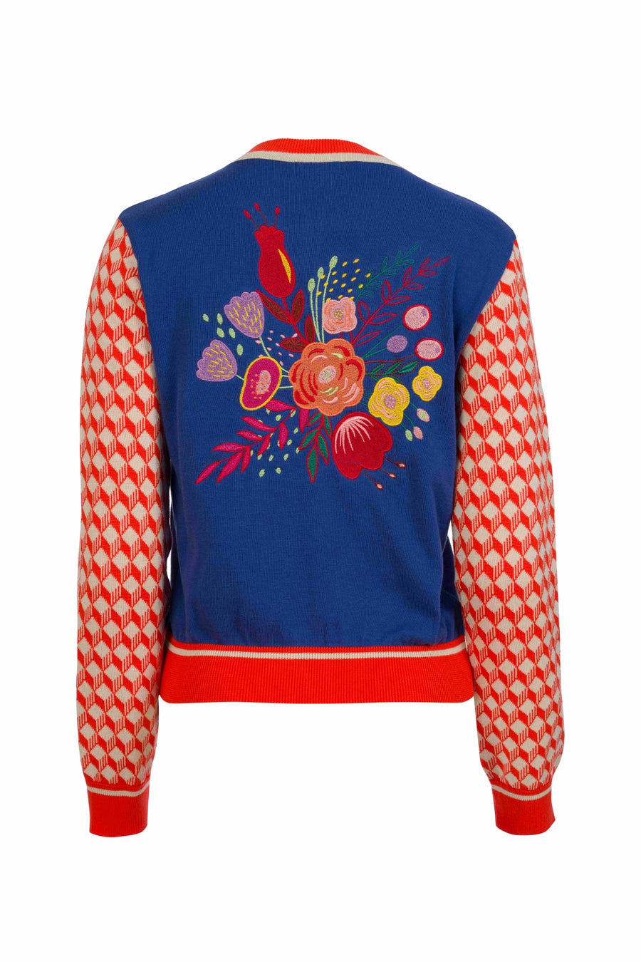 Knitted cardigan long sleeve | Dazzling Blue