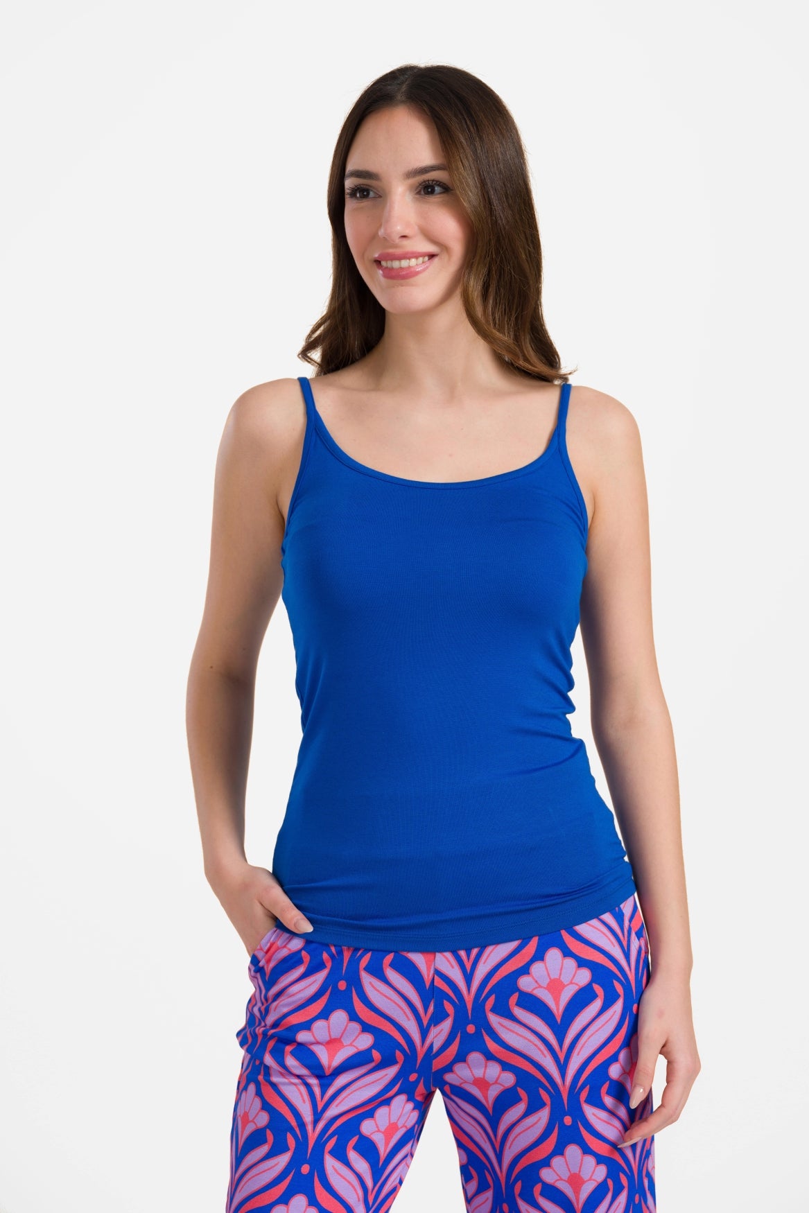 Hella spaghetti top | Plain Blue