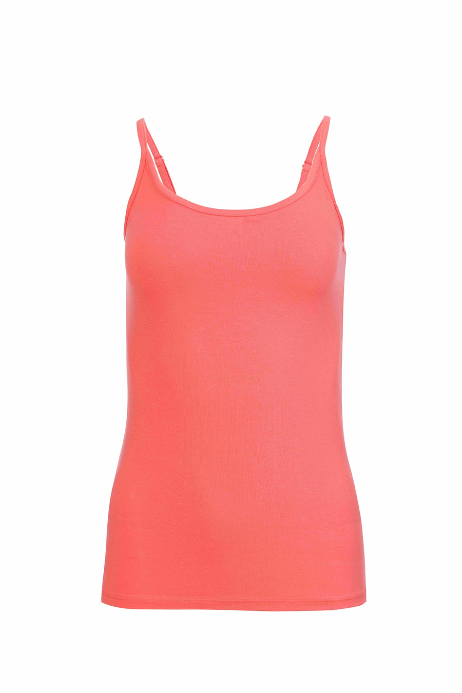 Hella spaghetti top | Plain Coral