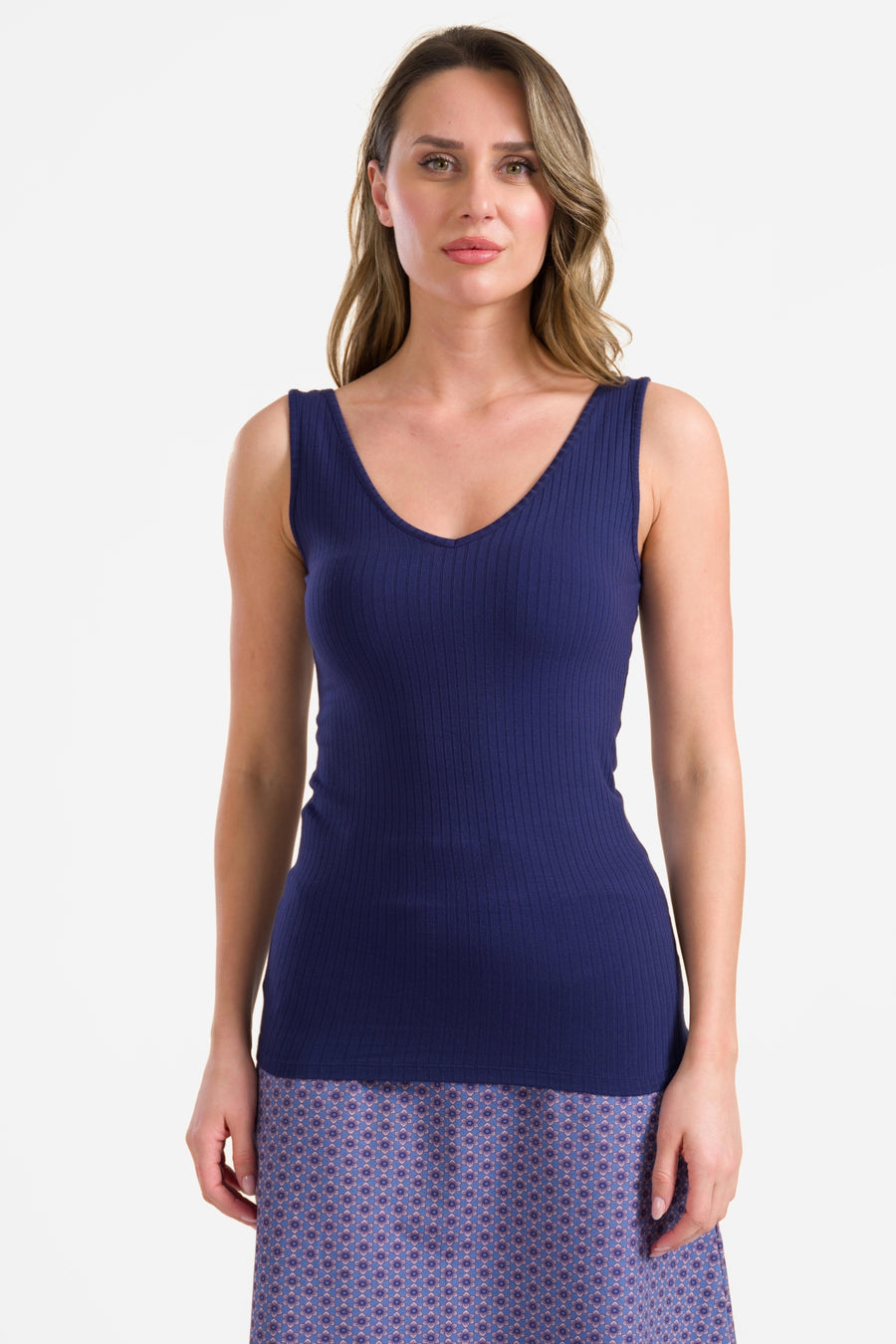 Stella tank top | Rib Navy