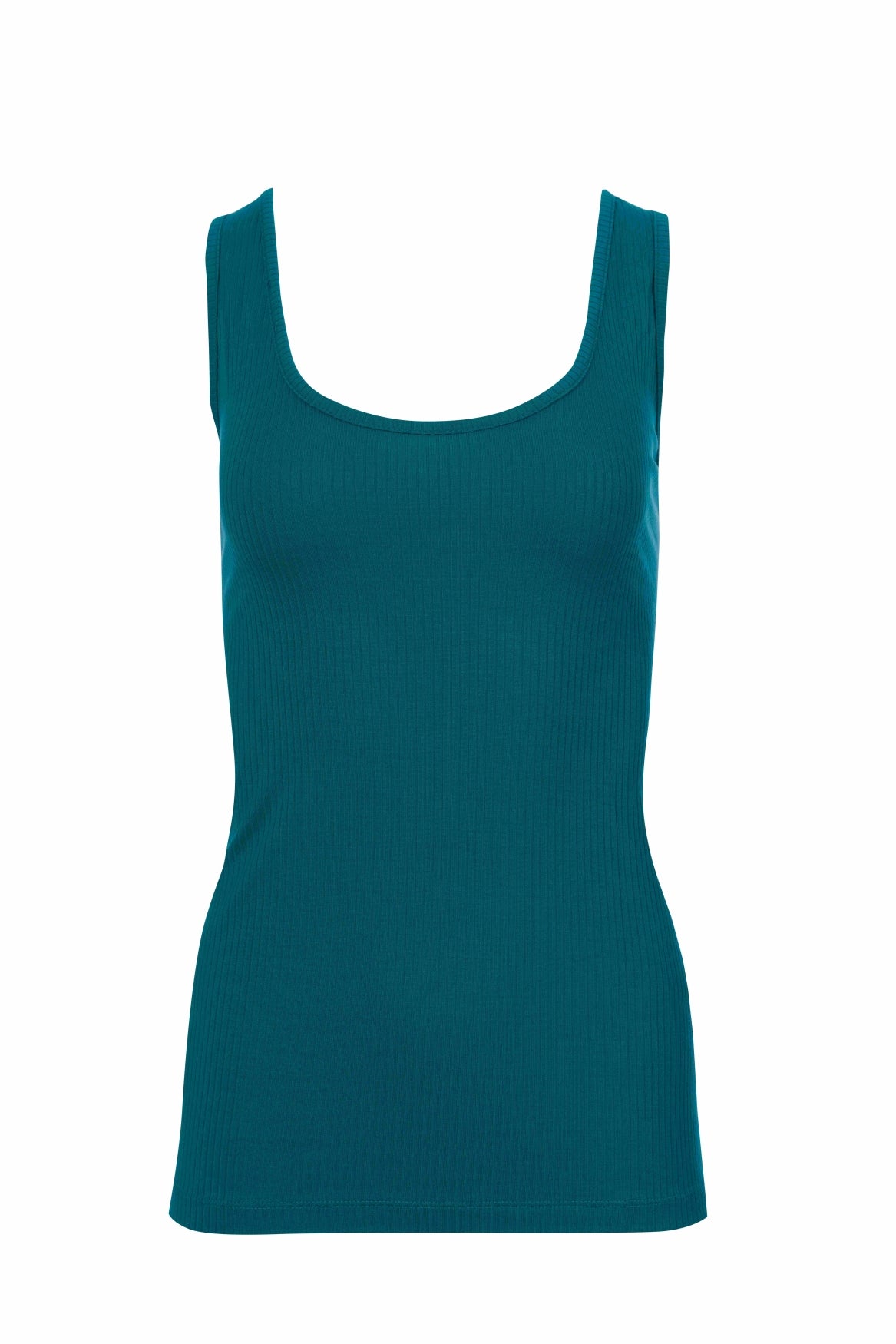 Stella tank top | Rib Petrol Blue