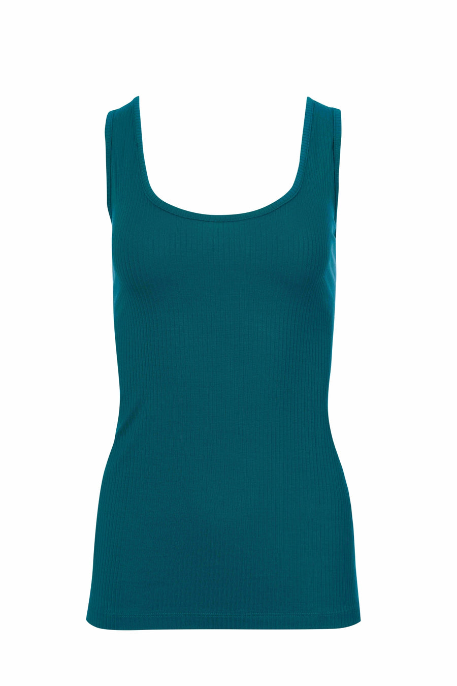 Stella tank top | Rib Petrol Blue
