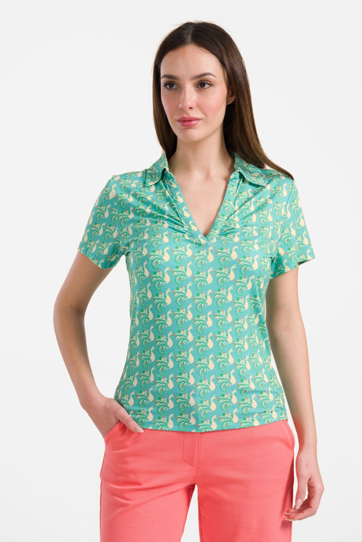 Suzy top short sleeve | Happy Peacock