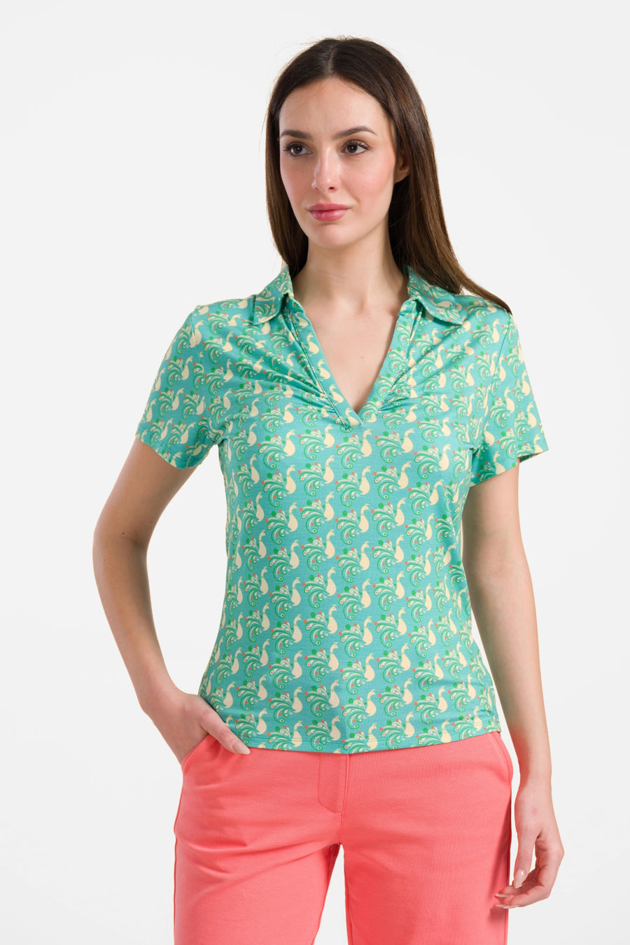 Suzy top short sleeve | Happy Peacock