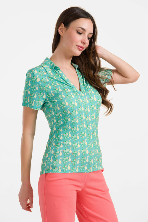 Suzy top short sleeve | Happy Peacock
