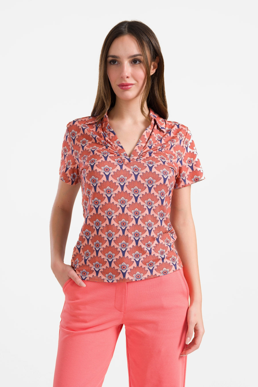 Suzy top short sleeve | Flower Fan