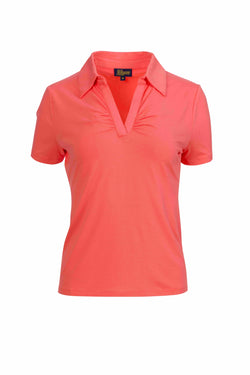 Suzy top short sleeve | Plain Coral