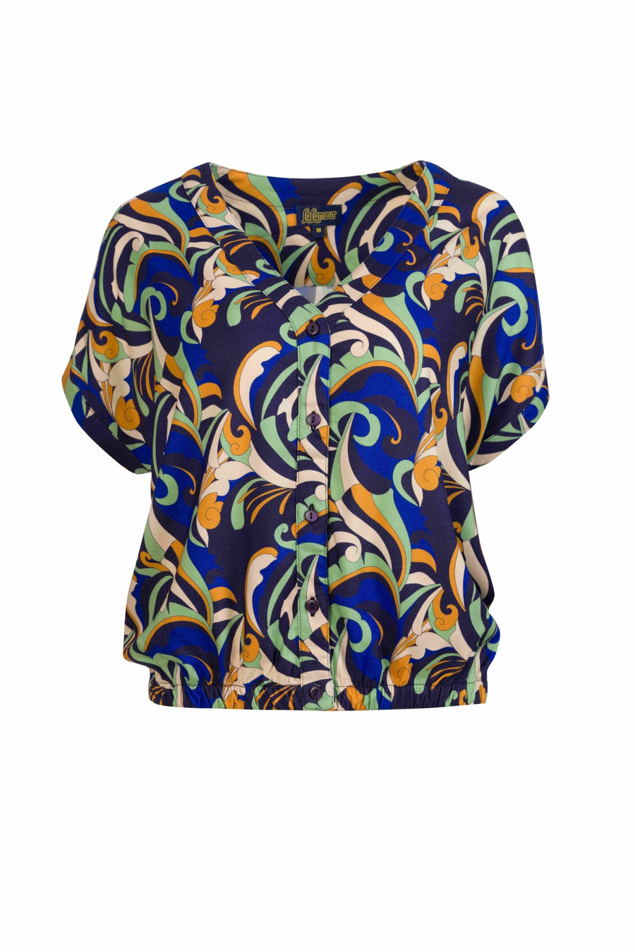 Evy blouse short sleeve | Abstract