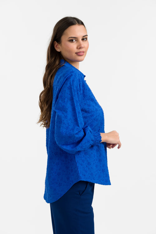 Amy Blouse | Broidery Blue