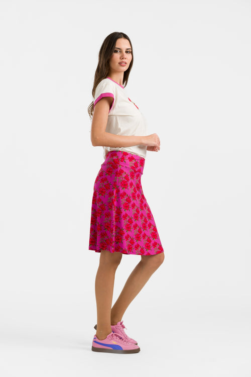 Esmee Skirt | Fuchsia Flowers