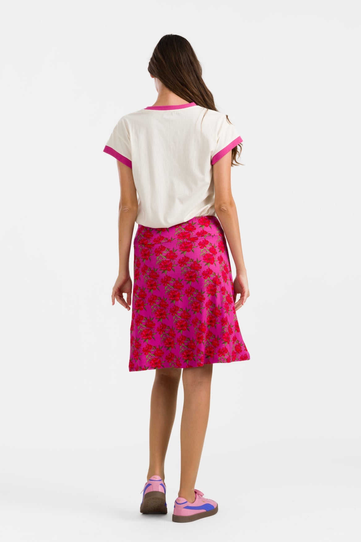 Esmee Skirt | Fuchsia Flowers