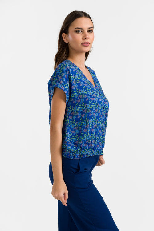 Evy Blouse Short Sleeve | Cherry Blossom