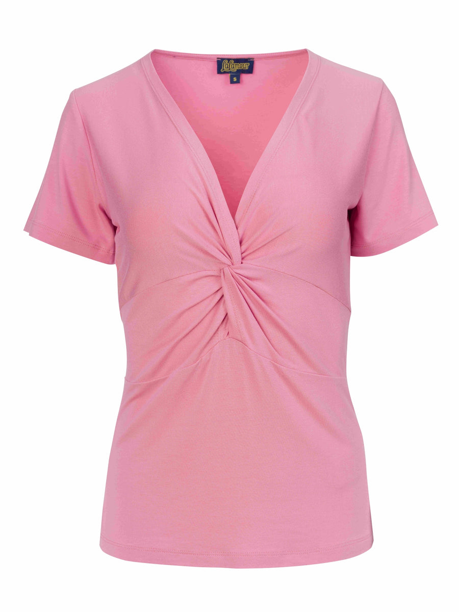 Angela Top Short Sleeve | Plain Pink