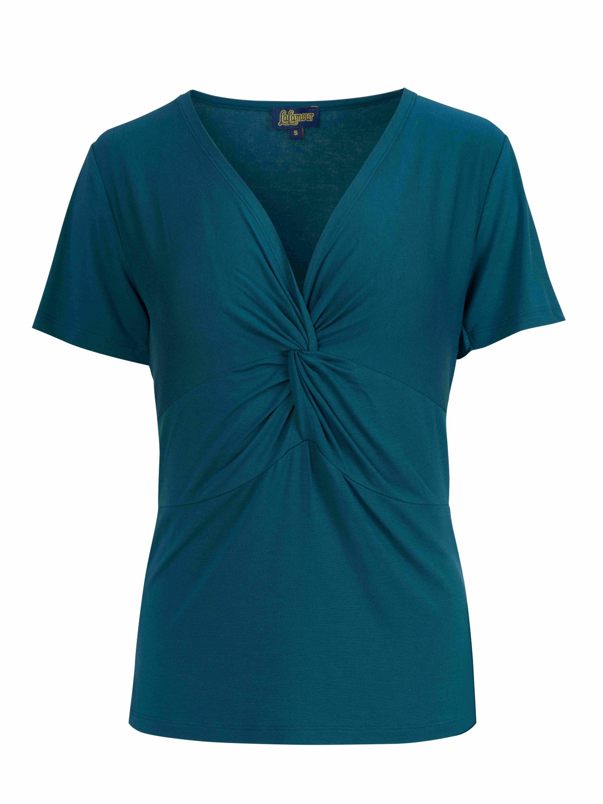 Angela Top Short Sleeve | Plain Petrol