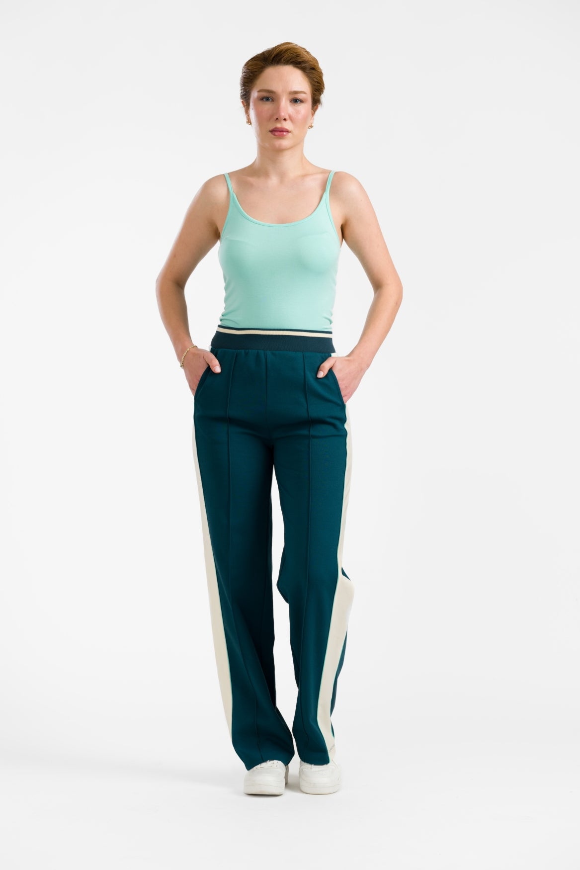 Hailey Trousers | Punta Di Roma Petrol
