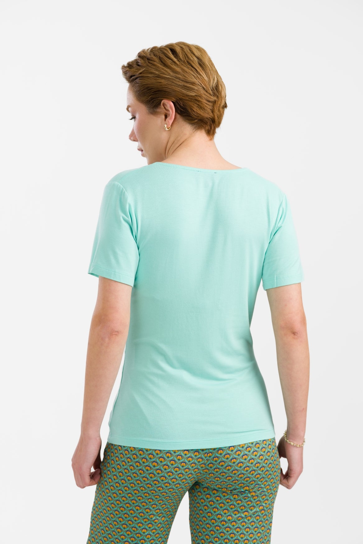 Angela Top Short Sleeve | Plain Mint