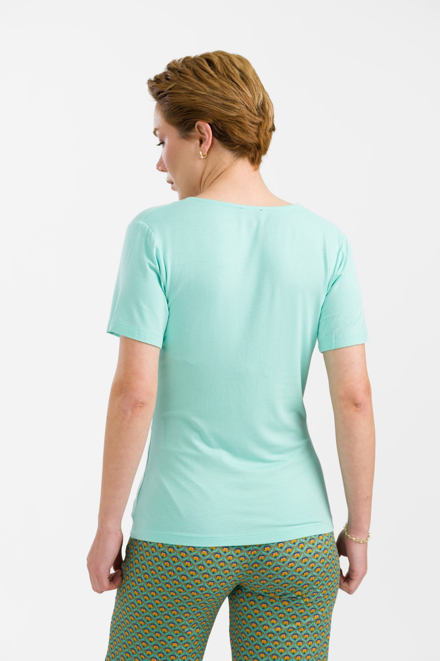 Angela Top Short Sleeve | Plain Mint